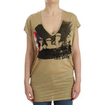 Costume National Beige motive print t-shirt SIG12528-1