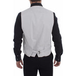 Dolce & Gabbana Beige Cotton Silk Blend Dress Vest Blazer VES10094-1
