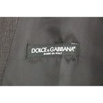 Dolce & Gabbana Gray Striped Wool Logo Vest Gilet Weste GSS12033-1