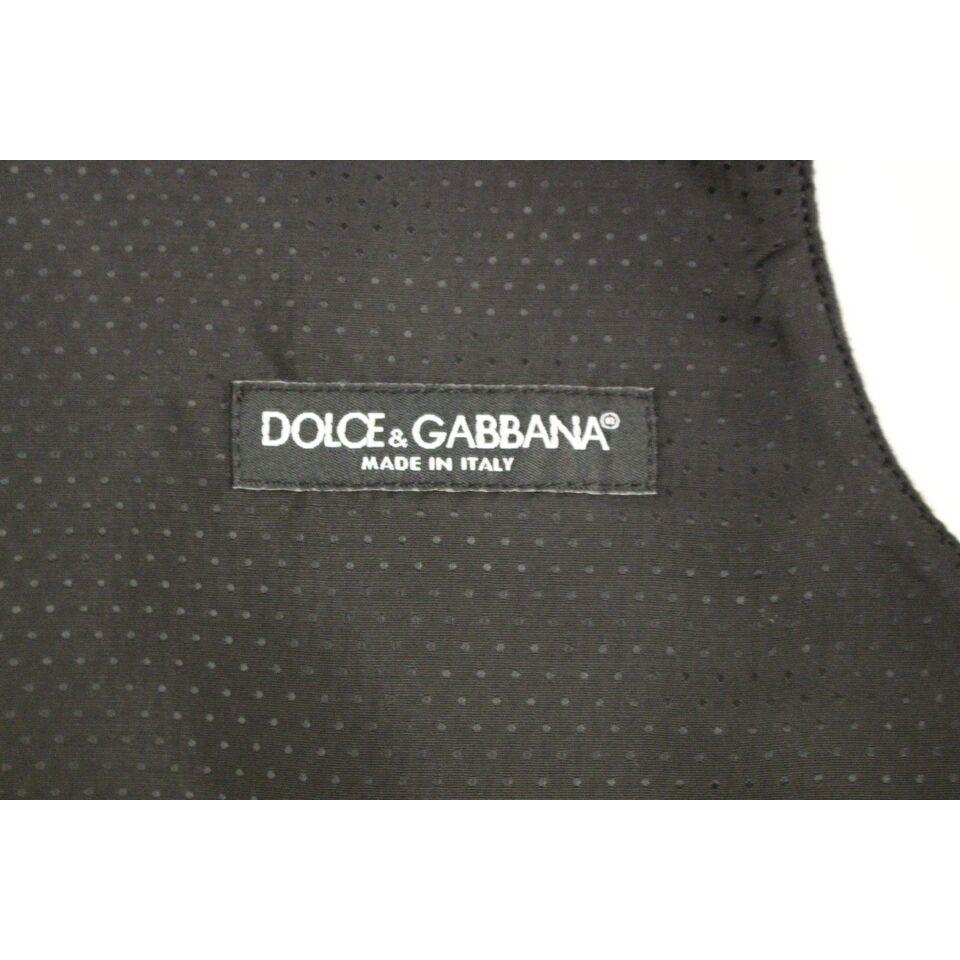 Dolce & Gabbana Gray Wool Blend Vest Gilet Weste