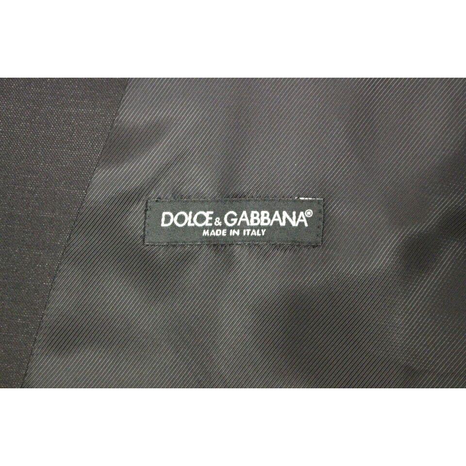 Dolce & Gabbana Gray Wool Silk Dress Vest Gilet Weste GSS12046-1