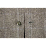 Dolce & Gabbana Brown Check Wool Single Breasted Vest GSS11956-1
