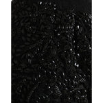 Dolce & Gabbana Black Crystal Handmade Knee Pencil Skirt GSD13659-42