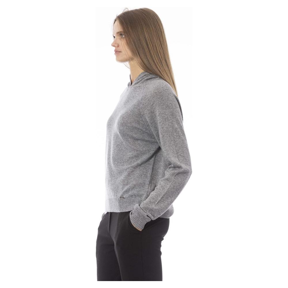 Baldinini Trend Gray Wool Women Sweater BA-23847-M
