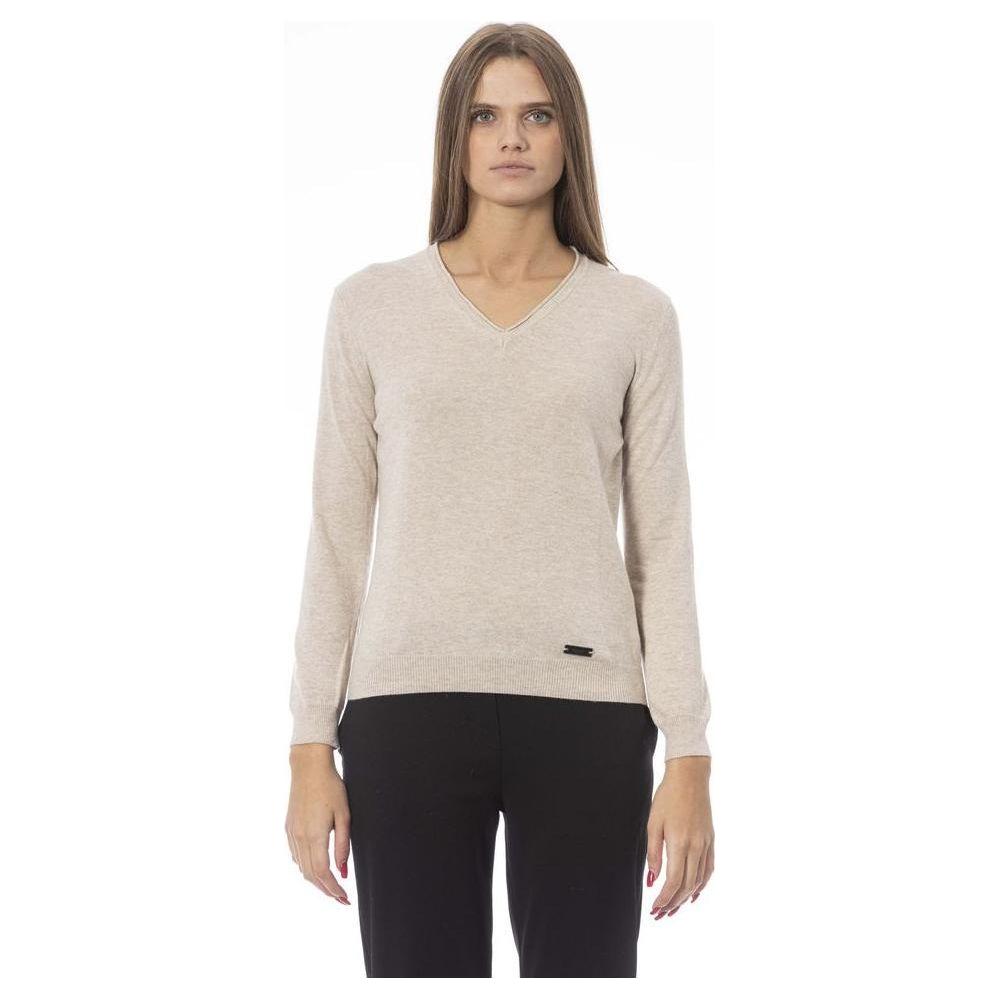 Baldinini Trend Beige Polyamide Sweater