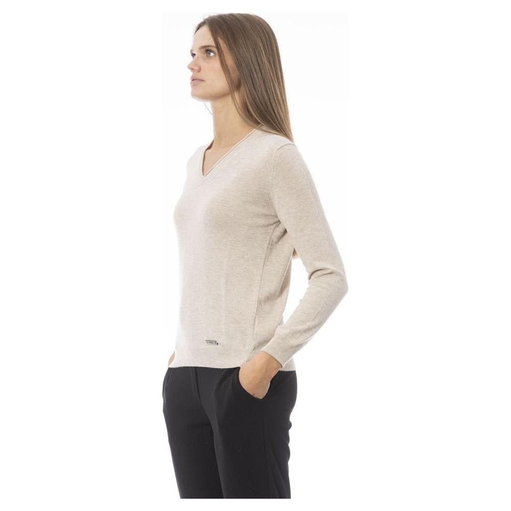 Baldinini Trend Beige Polyamide Sweater