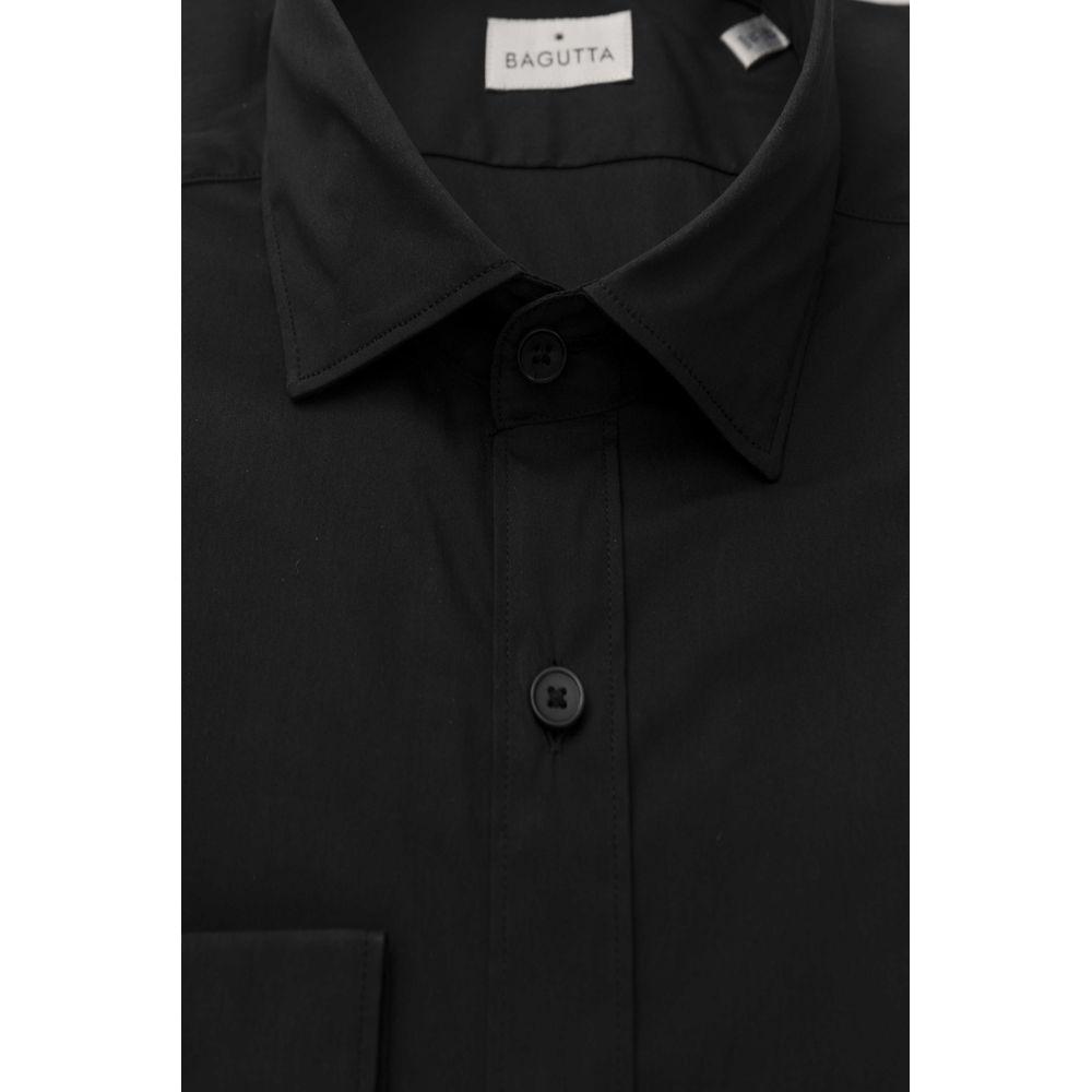 Bagutta Black Cotton Shirt