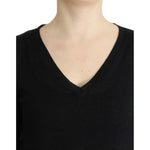 Costume National Black V-neck lightweight sweater SIG12053-1