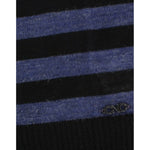 Costume National Black striped V-neck sweater SIG12052-1