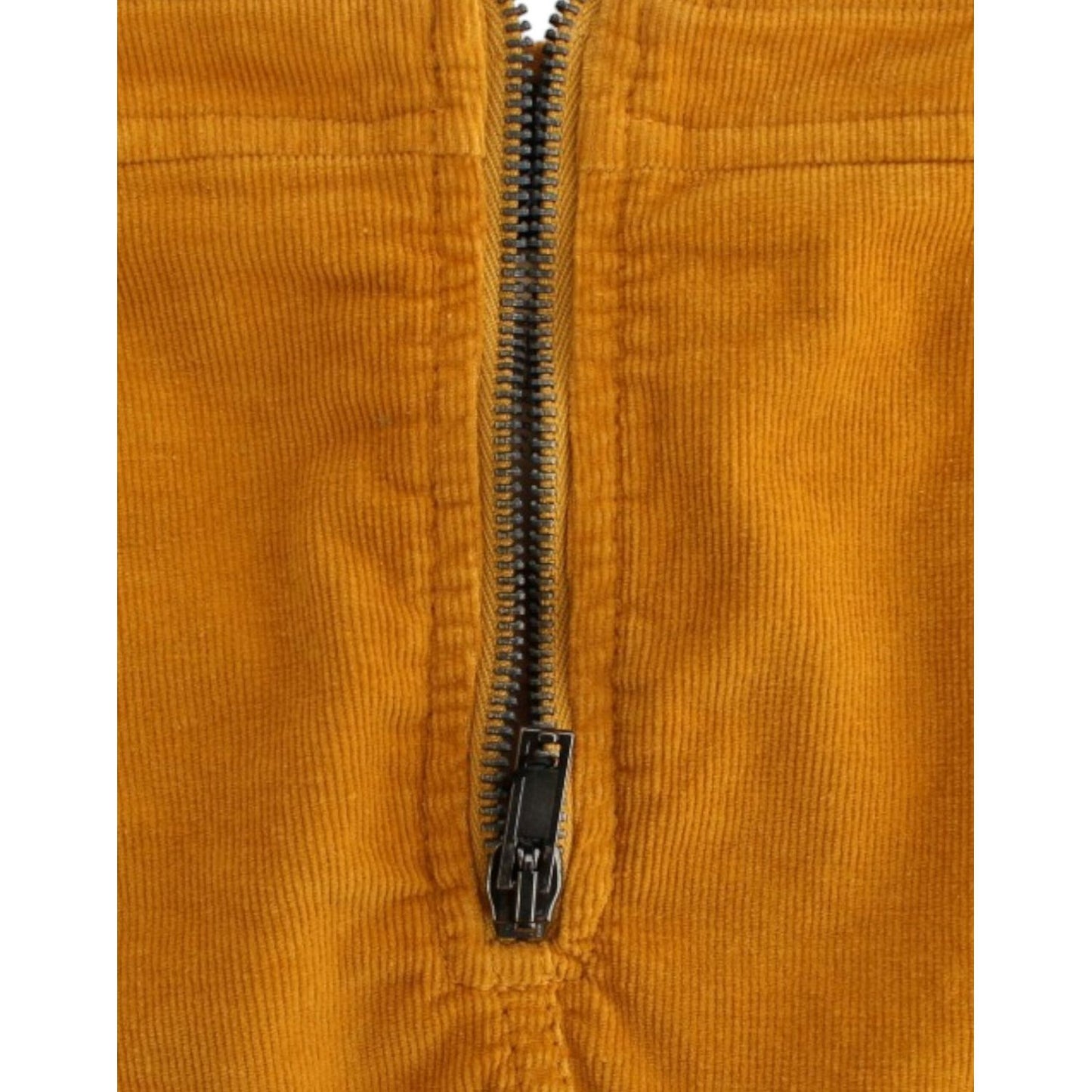Costume National Yellow corduroy mini skirt SIG11640-1