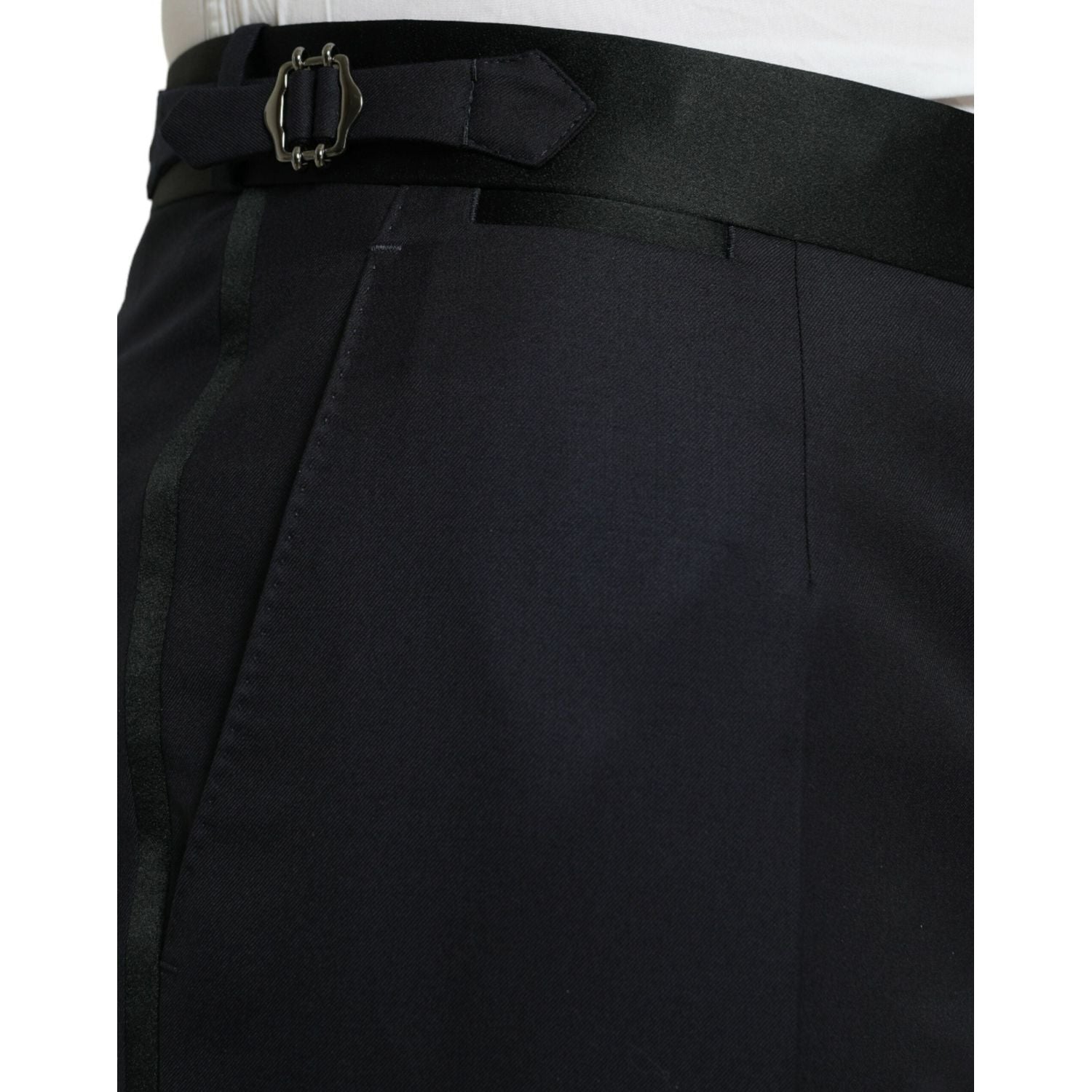 بنطلون رسمي قصير أنيق من مزيج الصوف والحرير من دولتشي آند غابانا