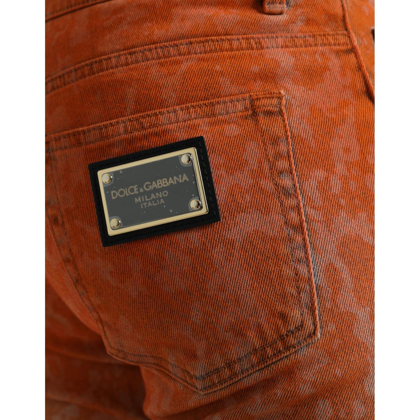 Dolce & Gabbana Multicolor Ombre Cotton Slim Fit Denim Jeans PAN75038-50