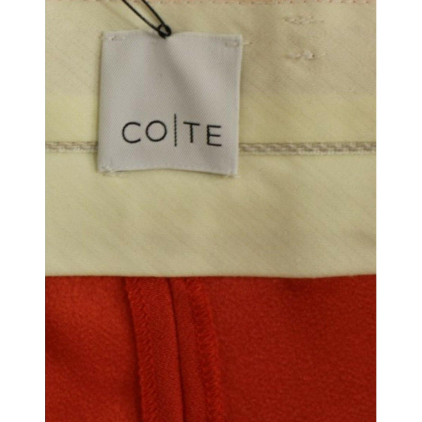 CO|TE Orange boyfriend stretch pants MOM10851-1