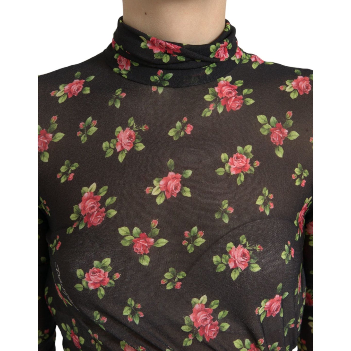 Dolce & Gabbana Black Floral Cut Out Sheath Long Maxi Dress DR281020-40