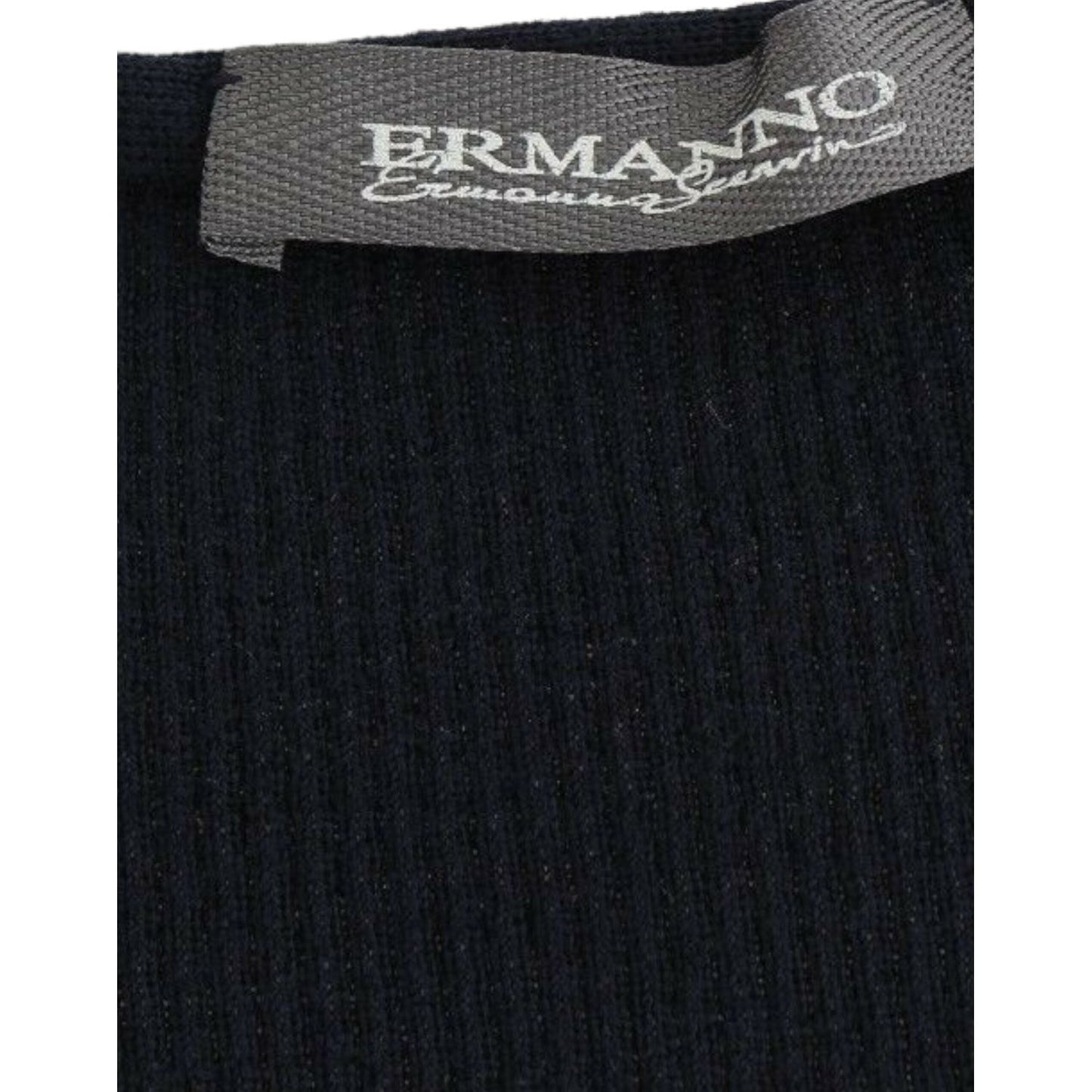 Ermanno Scervino Blue Knitted Wool Stretch Sweater Top SIG12582-2