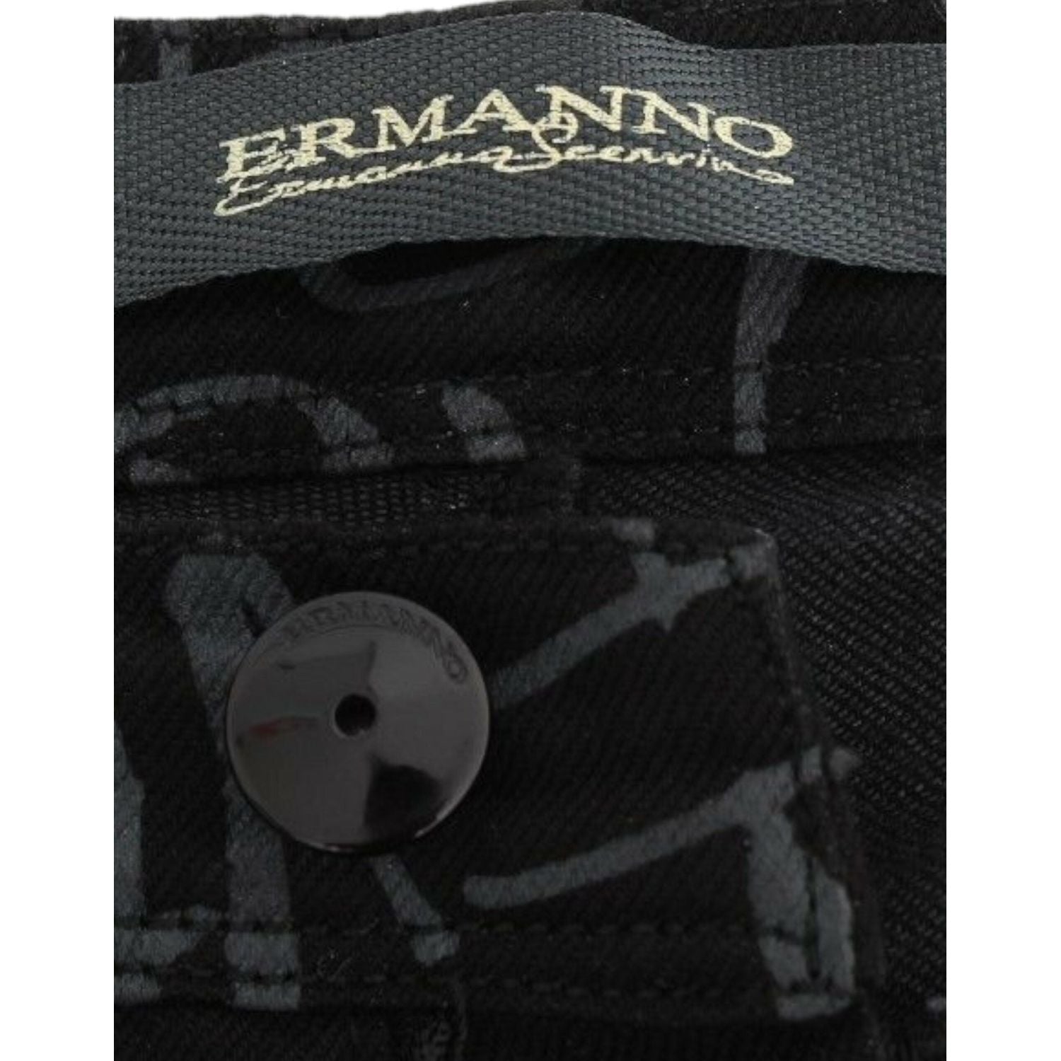 بنطلون جينز Ermanno Scervino أنيق باللون الأسود