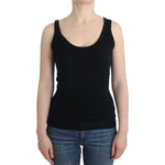 Ermanno Scervino Black Knit Top Knitted Sweater 100% Cashmere