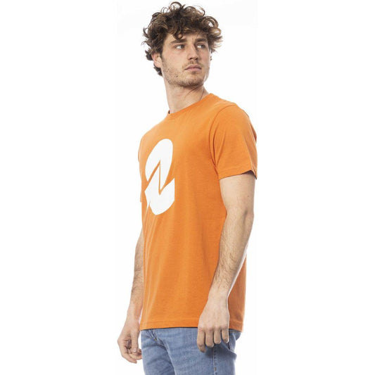 Invicta Orange Cotton Men T-Shirt IN-24031-S