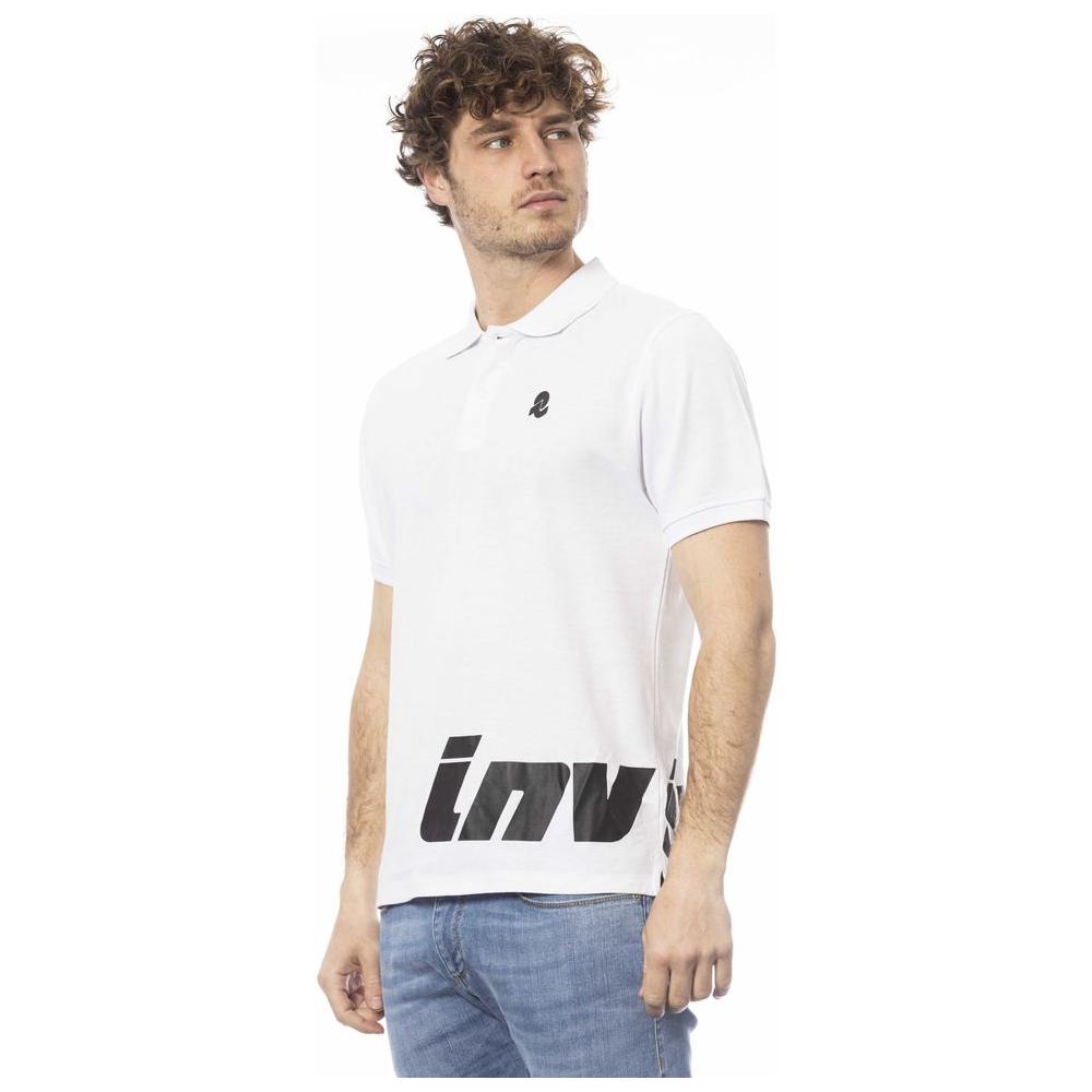 قميص بولو رجالي من القطن باللون الأبيض من Invicta