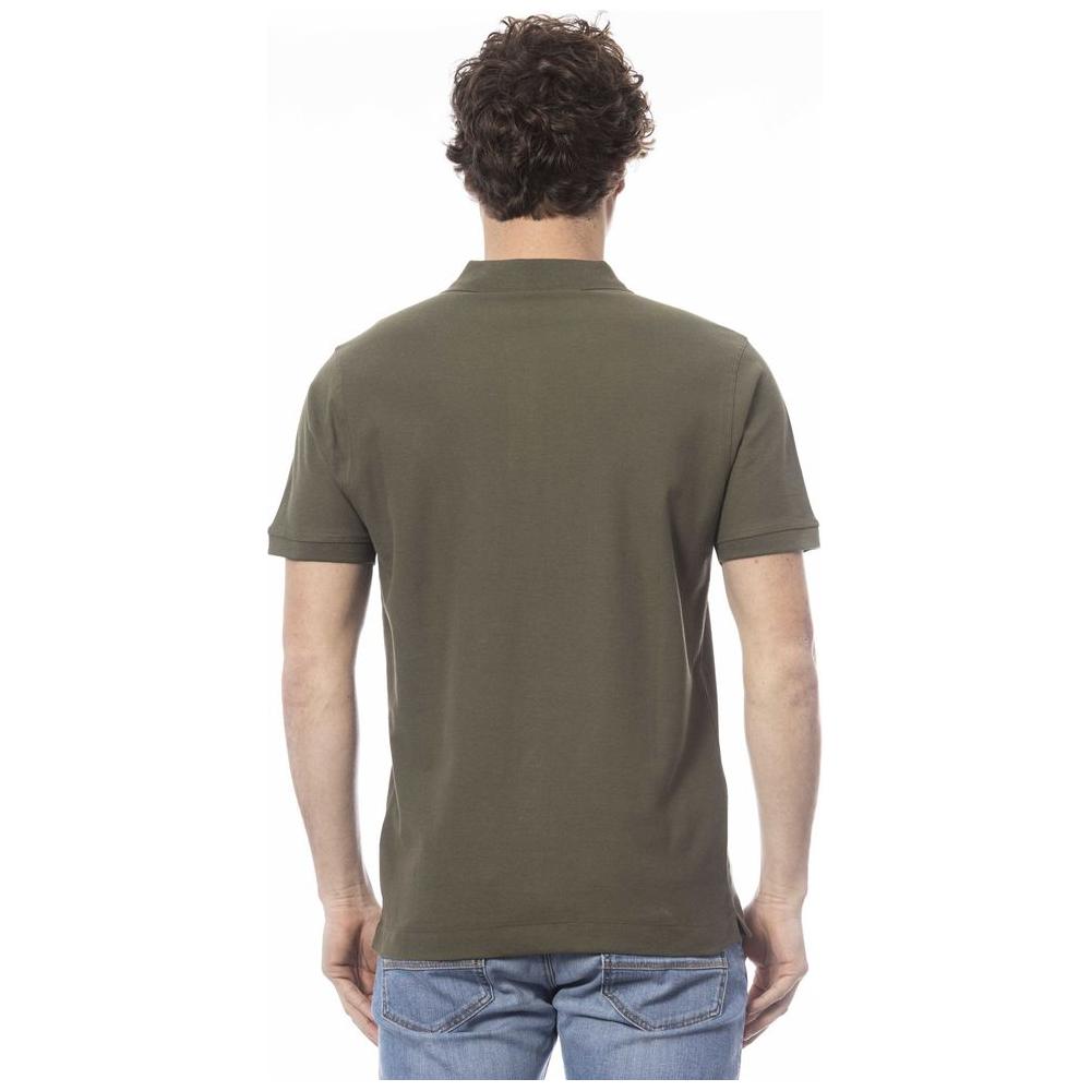 قميص بولو رجالي من القطن باللون الأخضر من Invicta