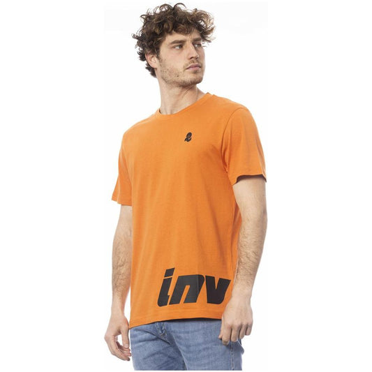 Invicta Orange Cotton Men T-Shirt IN-24037-S