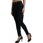 Dolce & Gabbana Blue Cotton Stretch Denim Skinny Jeans