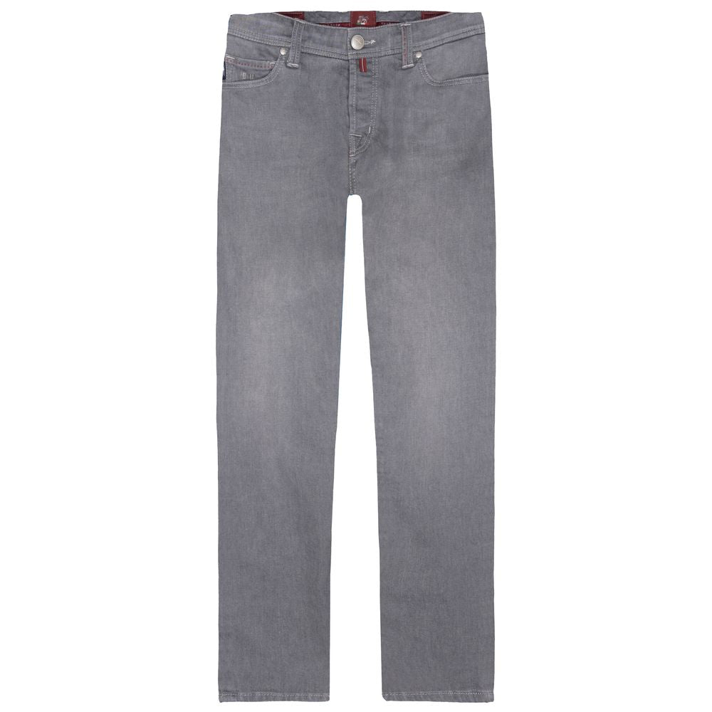 Tramarossa Gray Cotton Men Jeans