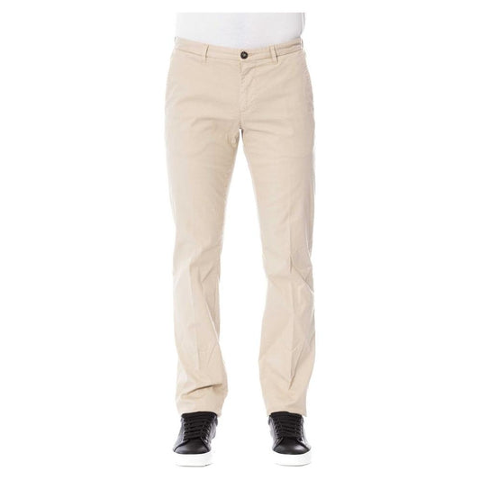 Trussardi Beige Cotton Men Trouser TR-24074-IT52 | XL