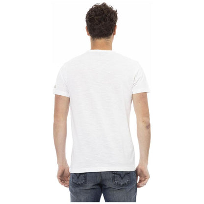 Trussardi Action White Cotton Men T-Shirt