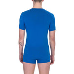 Bikkembergs Blue Cotton Men T-Shirt Twin Pack