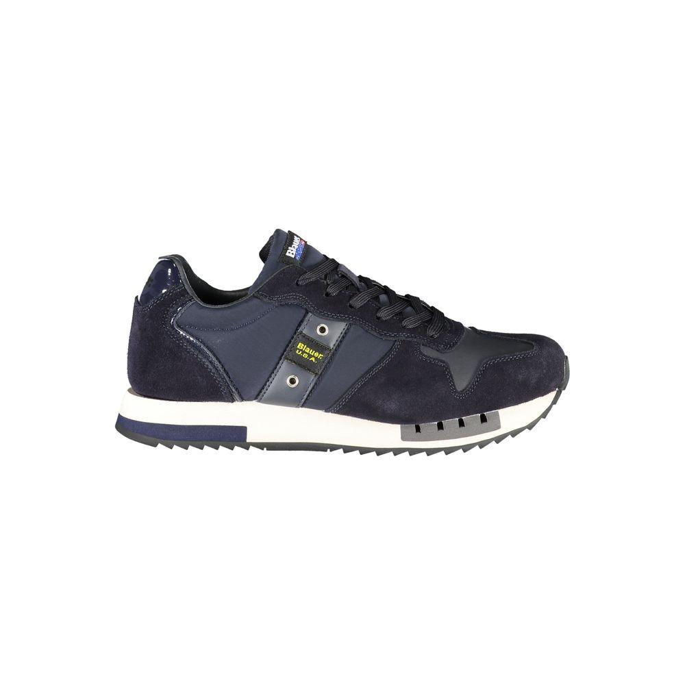 Blauer Contrast Lace-Up Sports Sneakers in Blue BL-23162-EU45/US12-FBB-141