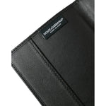 Dolce & Gabbana Black Exotic Skin Leather Long Bifold Passport Holder SMY101314
