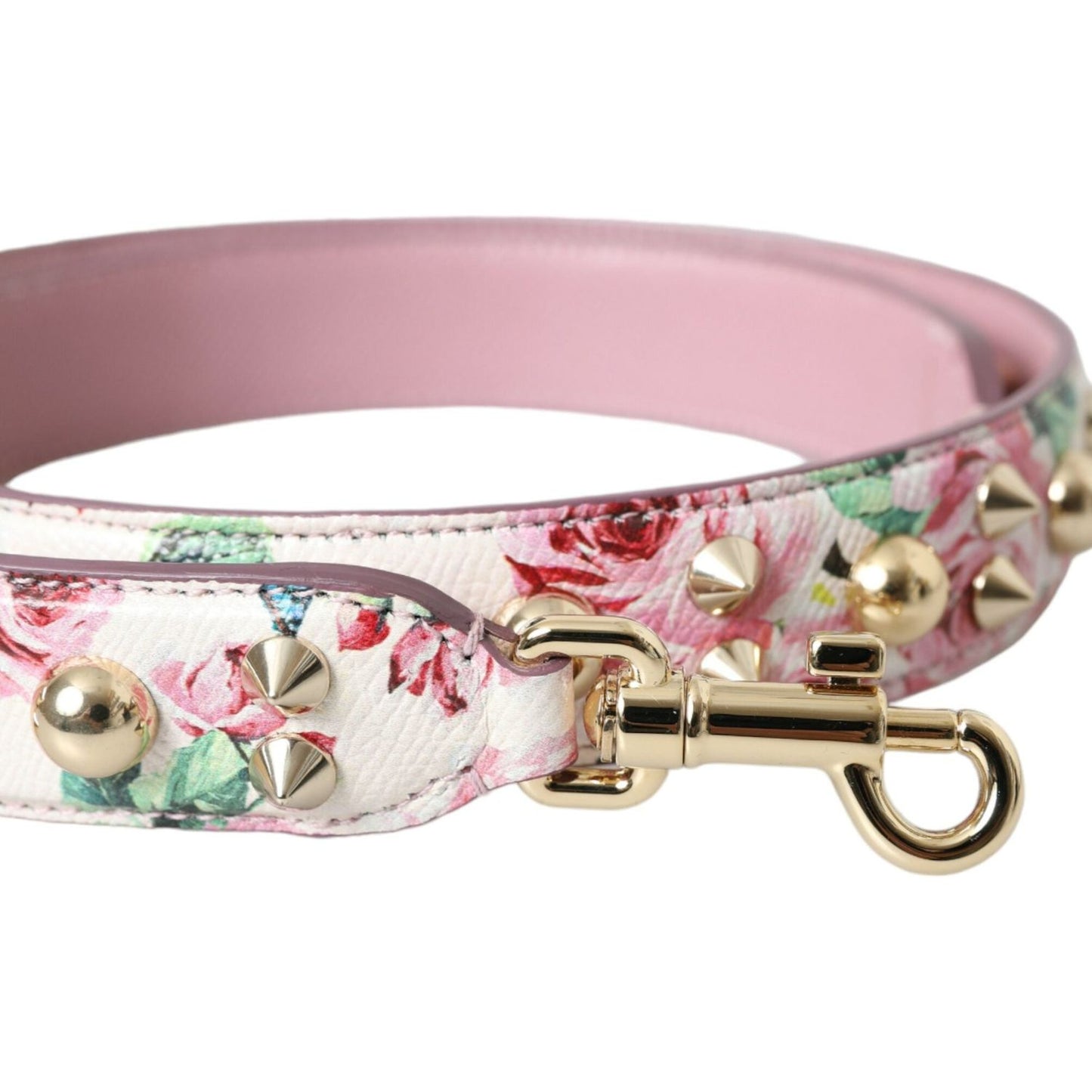 Dolce & Gabbana Pink Floral Handbag Accessory Shoulder Strap WMB309
