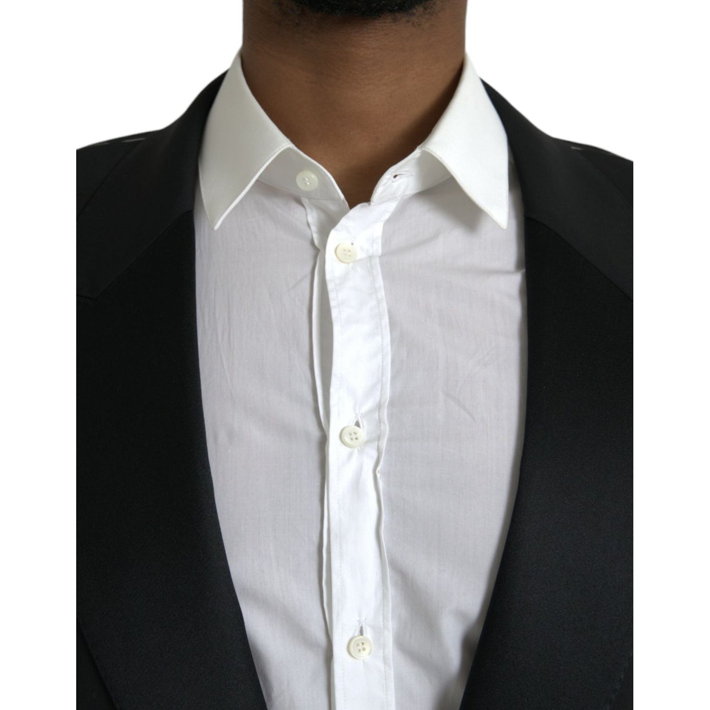 Dolce & Gabbana Black SICILIA Single Breasted Coat Blazer JKT4020-58