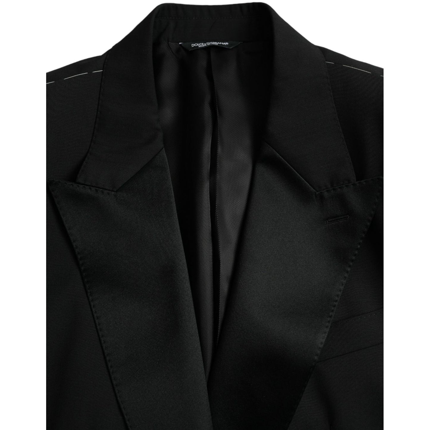 Dolce & Gabbana Black SICILIA Single Breasted Coat Blazer