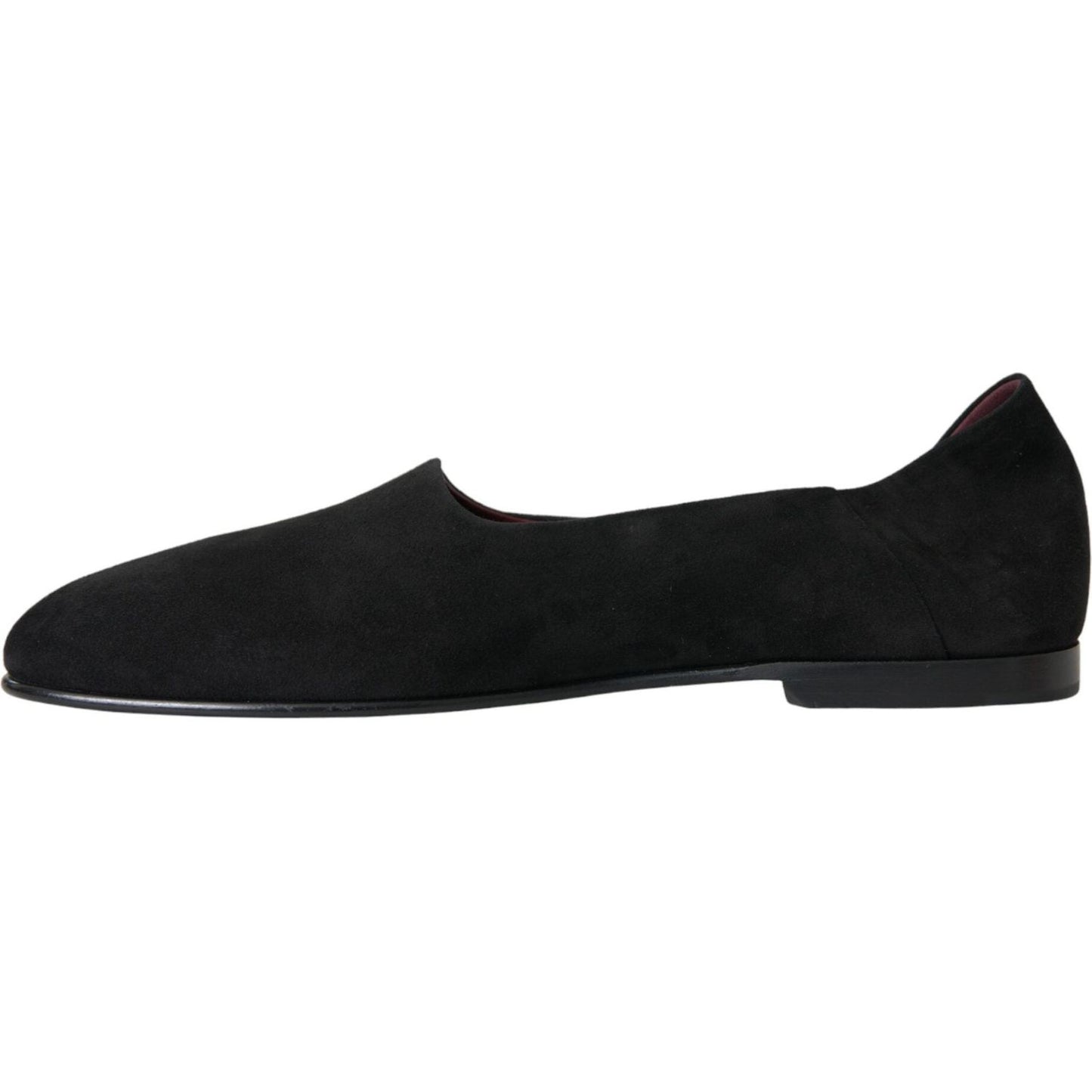 Dolce & Gabbana Black Suede Loafers Formal Dress Slip On Shoes MV5689-41.5