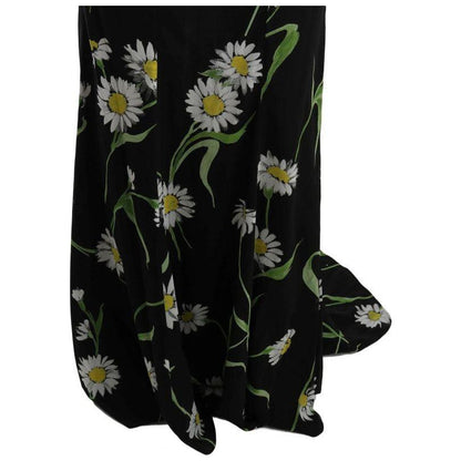 Dolce & Gabbana Sunflower Silk Stretch Sheath Dress