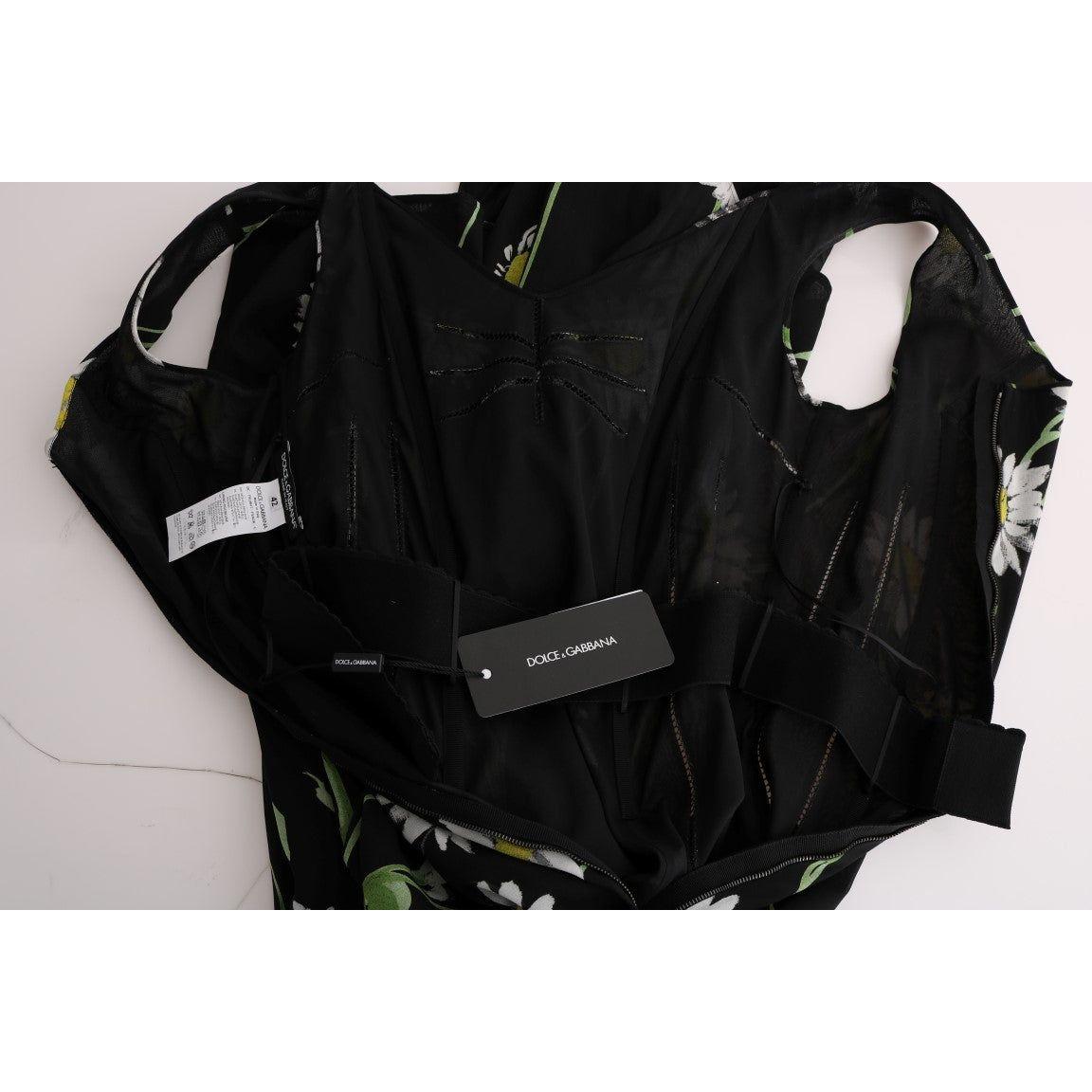 فستان دولتشي آند غابانا بطبعات عباد الشمس بطول كامل