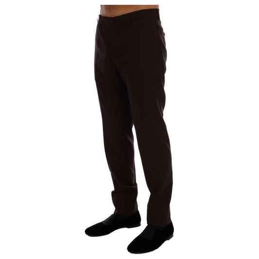 Dolce & Gabbana Purple Wool Stretch Formal Pants PAN60731-6