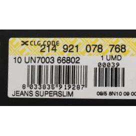 بنطلون جينز قطني رمادي فائق النحافة من مجموعة National Chic