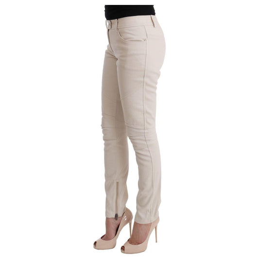 Ermanno Scervino White Slim Fit Casual Jeans SIG30299-3