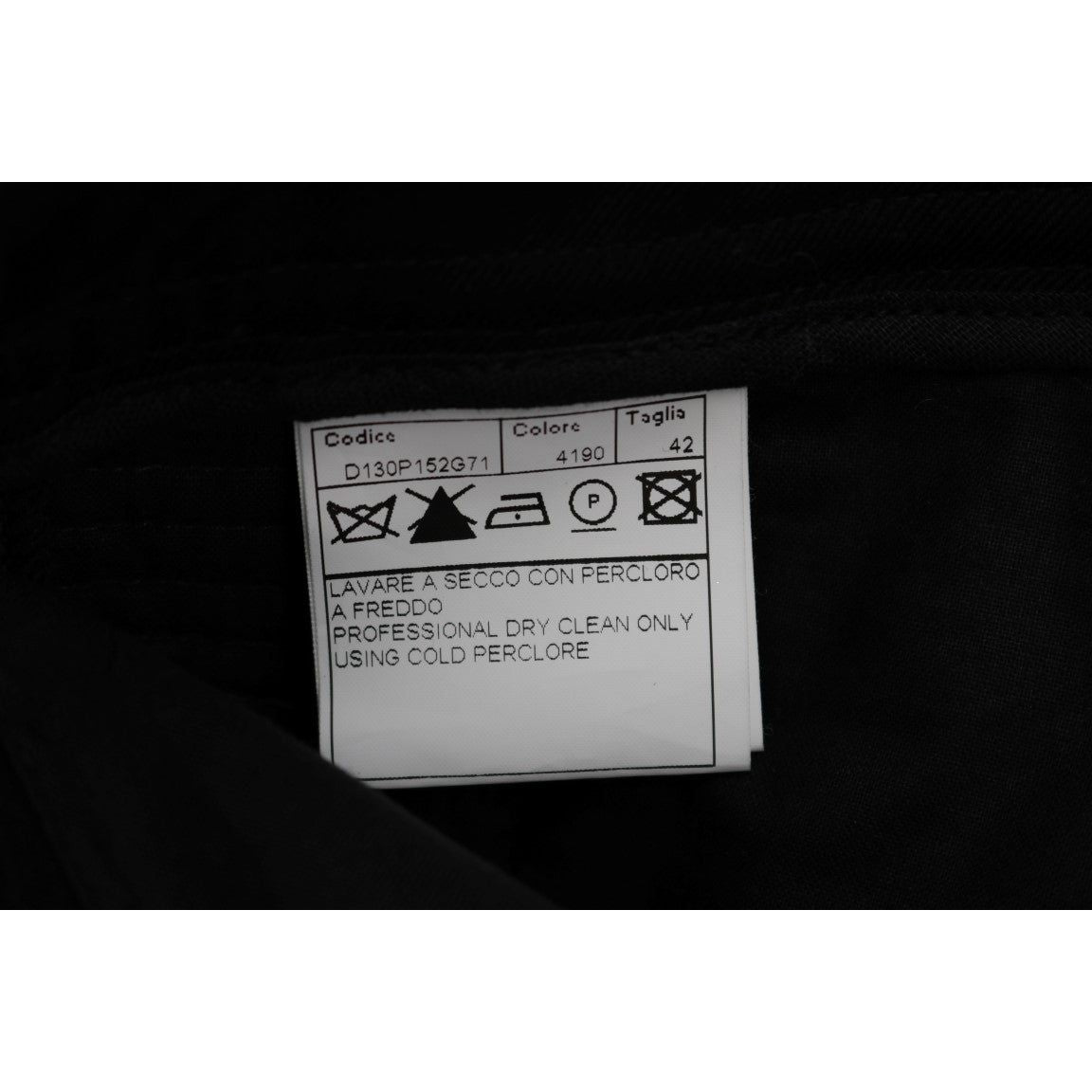 Ermanno Scervino Black Cotton Slim Fit Casual Pants SIG30305-4