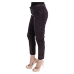 Ermanno Scervino Brown Cotton Cropped Casual Pants SIG30307-3