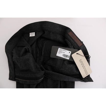 Ermanno Scervino Gray Virgin Wool Skinny Casual Pants