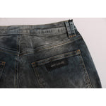 Cavalli Blue Wash Cotton Blend Slim Fit Jeans SIG32424-1