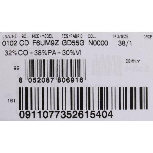 فستان دولتشي آند غابانا الأسود المزين بالدانتيل والزهور والبابونج