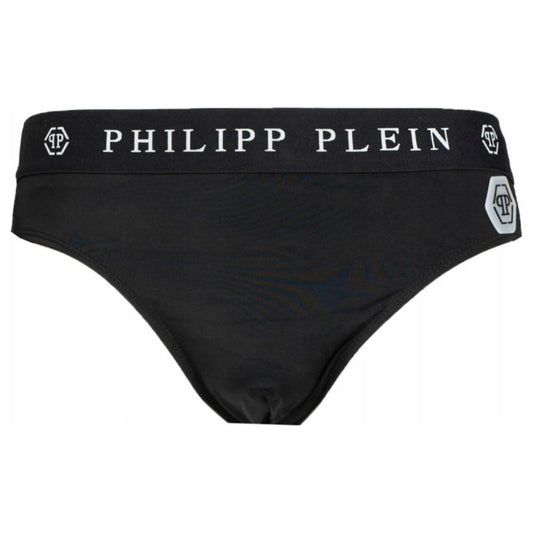Philipp Plein Black Polyamide Men Swim Brief PH-9635-S