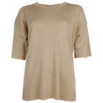 Alpha Studio Beige Viscose Sweater AL-12968-IT42|M