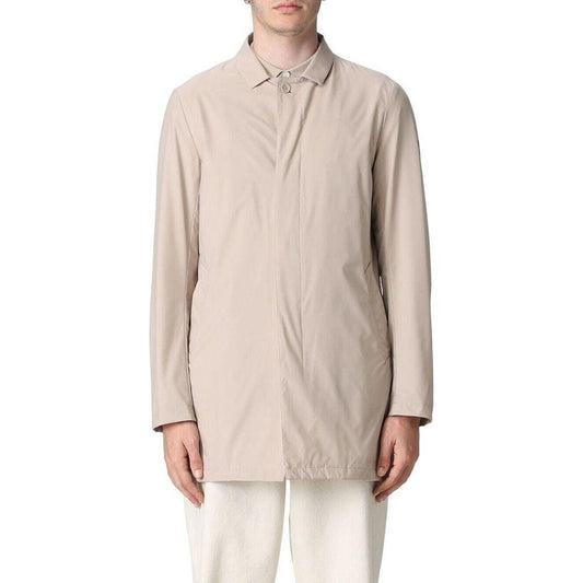 People Of Shibuya Beige Recycled Polyester Men Jacket PE-12444-IT52 | XL