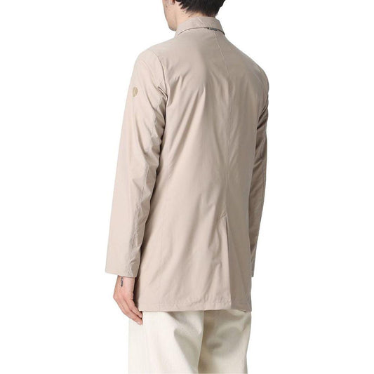 People Of Shibuya Beige Recycled Polyester Men Jacket PE-12444-IT52 | XL